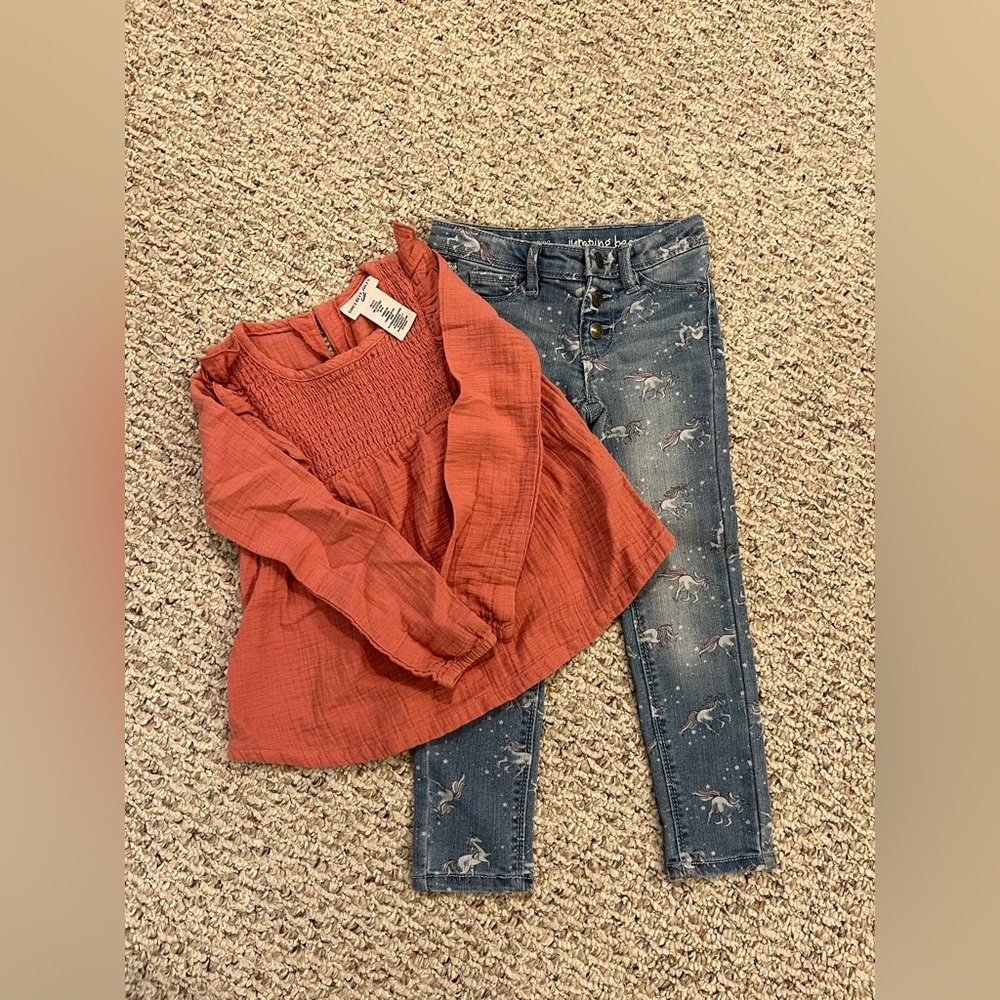 Girls Top & Jeans